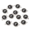 Alloy Enamel Links Connectors ENAM-TAC0003-01S-02F-3