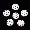 Polymer Clay Rhinestone Beads RB-S056-27H-1
