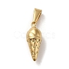 PVD Vacuum Plating 304 Stainless Steel Pendants STAS-B053-33G-1