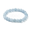 Dyed Natural Jade Beaded Stretch Bracelets BJEW-D446-C-13-2