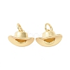 Rack Plating Brass Charms X-ZIRC-C042-11G-3