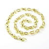 Handmade Opaque Spray Painted Acrylic & CCB Plastic Chain AJEW-JB01010-04-1