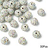 30Pcs Polymer Clay Rhinestone Beads RB-YW0001-26A-1