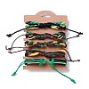 Leather Cord Bracelets Set for Men Women BJEW-C005-02D-3