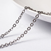 Tarnish Resistant 304 Stainless Steel Cable Chains CHS-L014-16P-1