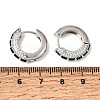 Brass Micro Pave Cubic Zirconia Hoop Earrings KK-CBA8324-22P-7