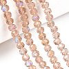 Electroplate Glass Beads Strands EGLA-A034-T3mm-L22-4
