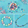 5 Strands Handmade Polymer Clay Beads Strands CLAY-NB0001-46-3