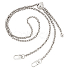 Adjustable Alloy Wheat Chain Bag Handles FIND-WH0061-54P-1