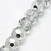 Electroplate Glass Beads Strands EGLA-J042-8mm-H02-3