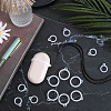 60Pcs 2 Style Silicone Pendant SIL-GF0001-43D-4