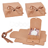 Square Kraft Paper Jewelry Gift Boxes CBOX-WH0003-35C-1