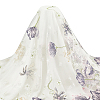 Embroidered Flowers Polyester Tulle Lace Fabric DIY-WH0449-31A-1