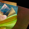 Clear Glitter PVC Vinyl Fabrics DIY-GF0001-71-4