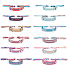 ANATTASOUL 12Pcs 12 Colors Polyester Braided Cord Bracelets Set BJEW-AN0001-56-1