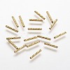 Rack Plating Brass Tube Beads X-KK-A142-006G-1