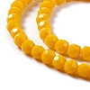 Faceted Glass Beads Strands EGLA-J042-35B-07-3