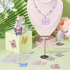 DIY Butterfly Dangle Earring Making Kit DIY-TA0006-34-7