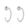 999 Fine Silver Stud Earrings FS-WG1D9DE-03-1