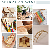 160Pcs 4 Styles Square Wood Craft Sticks WOOD-OC0004-53-5