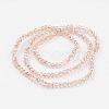 Electroplate Glass Beads Strands EGLA-D020-4x3mm-71-2