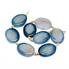 Natural Banded Agate/Striped Agate Beads Strands G-L544-026A-3