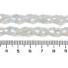 Opaque Solid Color Electroplate Glass Beads Strands EGLA-N013-J6mm-B02-4