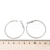 Tarnish Resistant 201 Stainless Steel Hoop Earrings LS-EJEW-F188-24P-B-3