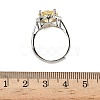925 Sterling Silver Micro Pave Cubic Zirconia Finger Rings RJEW-B134-01B-01-5