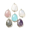 Natural & Synthetic Mixed Gemstone Faceted Connector Charms G-F763-02G-1