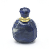 Natural Sodalite Openable Perfume Bottle Pendants G-E556-20C-2