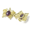Natural Amethyst Pendants G-M288-01G-14-2