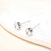 Cubic Zirconia Ear Studs STAS-E051-3D-5