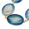 Natural Banded Agate/Striped Agate Beads Strands G-L544-026A-2