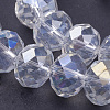 Electroplate Glass Beads Strands X-GR12MMY-01AB-3