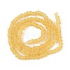 Frosted Transparent Glass Beads Strands GLAA-N016-4mm-23-3