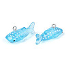 Sea Animal Theme Transparent Resin Pendants RESI-D071-04A-2
