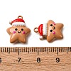 Christmas Themes Baking Paint Alloy Pendants FIND-G097-02E-3
