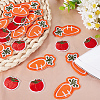 Gorgecraft 28Pcs 2 Style Tomato & Carrot Non Woven Fabric Embroidery Iron on Applique Patch PATC-GF0001-12-4