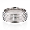 201 Stainless Steel Grooved Finger Ring Settings STAS-WH0047-05S-1
