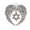 6Pcs 6 Styles Wing Tibetan Style Alloy Big Pendants HJEW-JM02311-4