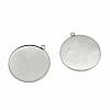 Tarnish Resistant 304 Stainless Steel Pendant Cabochon Settings X-STAS-T008-128-1