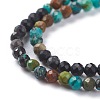 Natural HuBei Turquoise Beads Strands G-A026-A13-3mm-3