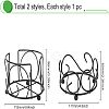 2Pcs 2 Style Iron Cup Mat Frame AJEW-FG0001-43-2