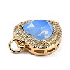 Eco-Friendly Brass Micro Pave Cubic Zirconia Pendants ZIRC-H122-03G-04-3