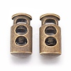 Alloy Spring Cord Locks PALLOY-WH0027-09-AB-1
