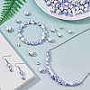 100Pcs 4 Colors Floral Printed Porcelain Beads PORC-DC0001-16B-5