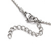 Brass Ball Chain Necklaces NJEW-JN02912-03-3