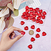 Transparent Spray Painted Glass Pendants GLAA-HY0001-06-3