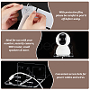 Acrylic Wall-Mounted Adhesive Camera Display Shelf with Iron Screw ODIS-WH0002-86B-4